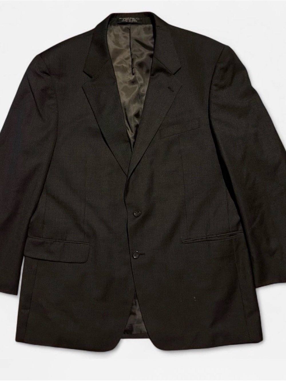 Albert Nipon Black Men's Two-Button Blazer